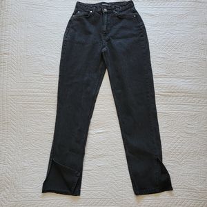 Boohoo Womens  High Waisted Black Jeans Size 4